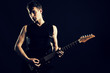guitarist playing guitarist playing