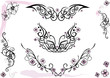 Tribal, Tattoo Set, Kirschbaumblüte, cherry blossom