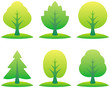 Vettoriale: Vector trees illustration Vector trees illustration