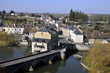 Vue aérienne de Fresnay-sur-Sarthe en France