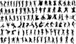 Vector: silhouettes of dancing people silhouettes of dancing people