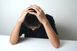 Young guy having stress Young guy having stress