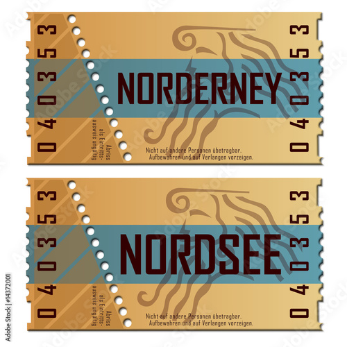Illustration: Ticket Nordsee/Norderney Ticket Nordsee/Norderney