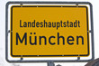 Ortsschild München Ortsschild München