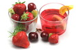 Verrine de fruits rouges