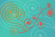 Flourish design background Flourish design background