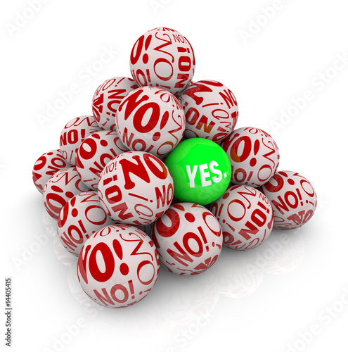 Illustration: Pyramid of Rejection - One Hidden Yes Pyramid of Rejection - One Hidden Yes