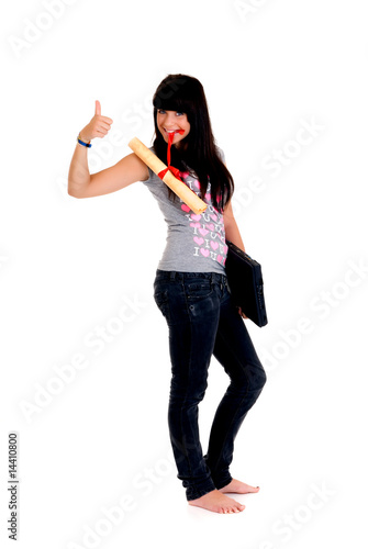 Teenager schoolgirl