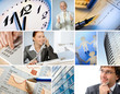 Business themed collage