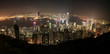 Hongkong Skyline bei Nacht - Asiens Finanzmetropole
