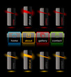 Editable website vector buttons