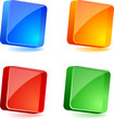 Set of 3d buttons. Vector illustration. Set of 3d buttons. Vector illustration.