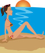 donna al mare
