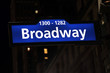 Broadway by night