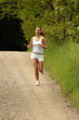 Pretty young girl runner.