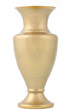 Gold cup on white background