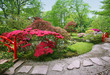 Meditation area in Japanese garden
