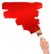Painting red shape