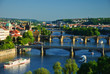 View of Charles Bridge in Prague from Letensky gardens. View of Charles Bridge in Prague from Letensky gardens.