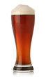 Cold glass of beer over white background Cold glass of beer over white background