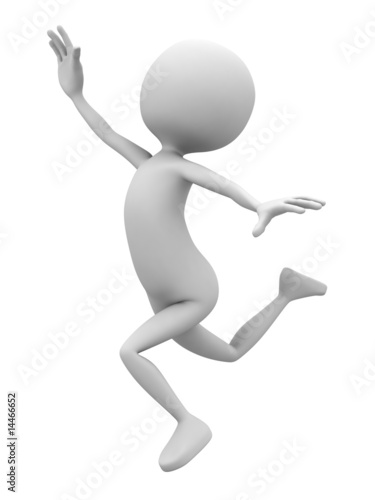 Illustration: 3d lucky person 3d lucky person