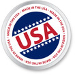 Made in the USA Button