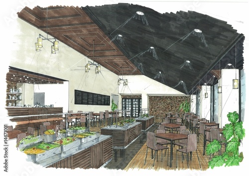 Illustration: 店舗 パース 店舗 パース