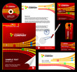 Editable corporate Identity template 4 - red