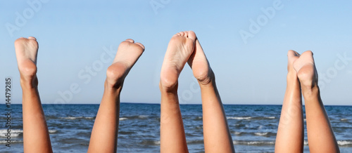 lovely legs on the beach