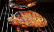 Steaks on the grill