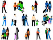 Family silhouettes Family silhouettes