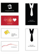 Set of creative business cards