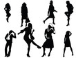 Fashion dolls silhouettes