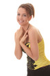 Sweet young woman smiling