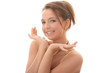 Sweet young woman smiling