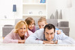 Photo: Family at home Family at home