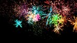 Many colored fireworks Many colored fireworks
