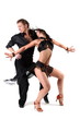 Photo: dancers in action isolated on white dancers in action isolated on white