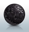 black disco ball