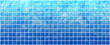 Banner of the iridescent blue squares