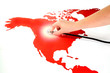 Map and stethoscope