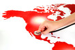 Map and stethoscope