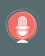 retro microphone n