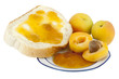 Marillen mit Marmelade und Butterbrot