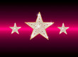 diamond stars on red background