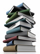 Stack of books. Knowledge Concept.