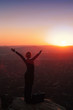 Silhouette of Business Woman
