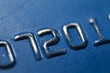 Close up of credit card account number