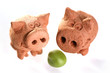 green pea with pigs