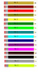 Multi- colored pencils